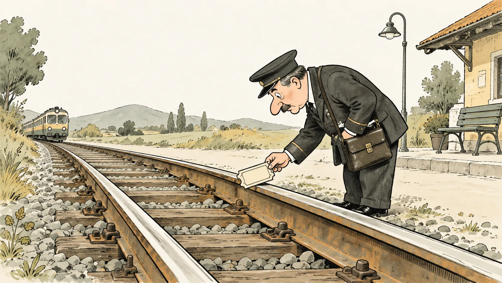 KI-Illustration zum Thema: Schienenmaut steigt: Gleis muss jetzt selbst ein Ticket lösen