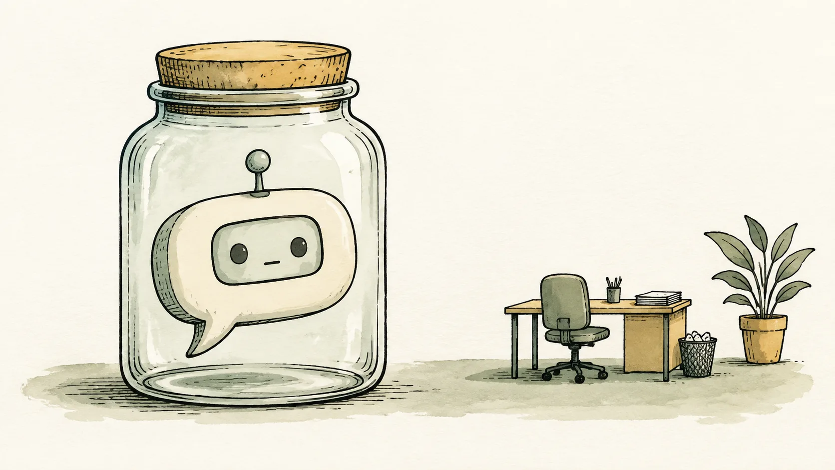 KI-Illustration zum Thema: Chatbot verspricht weniger Fehler: Antwortet jetzt nur noch mit "schwierig"